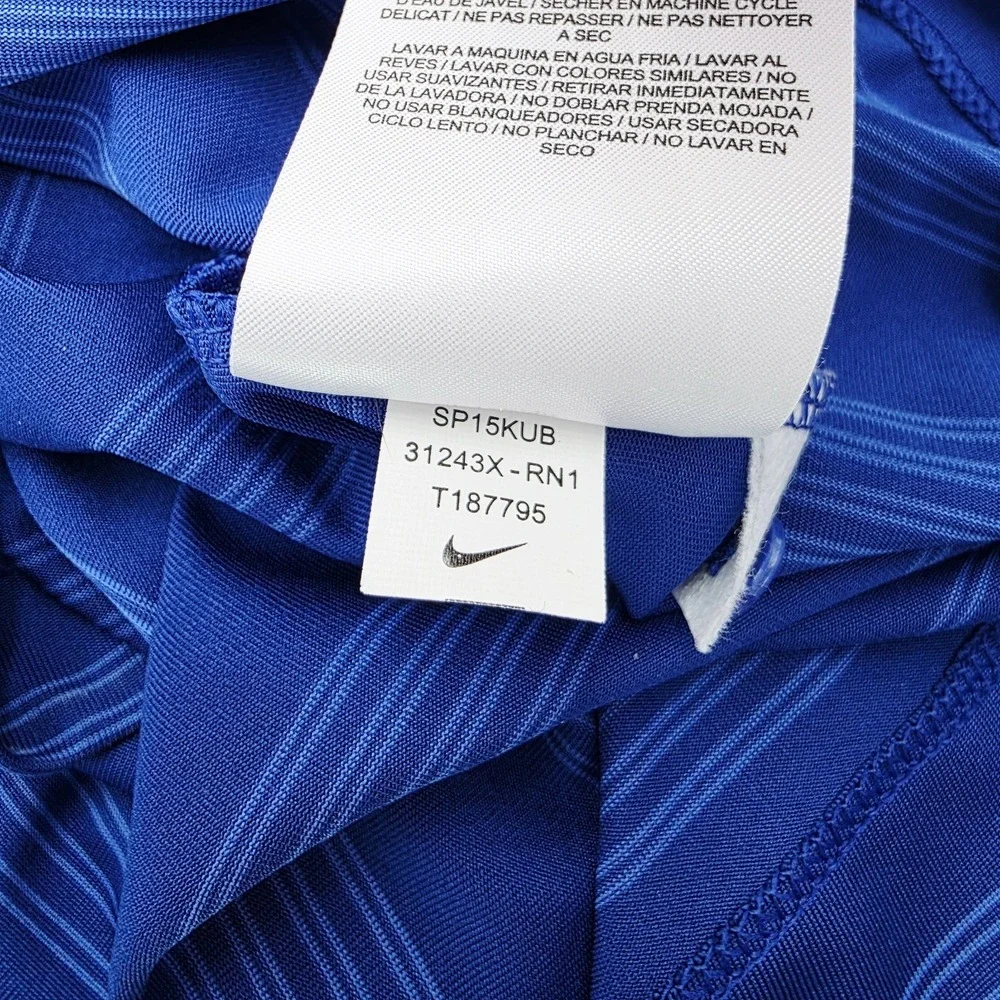 Texas Rangers Shirt Polo Mens Small Blue MLB Baseball Nike Performance Apparel‎